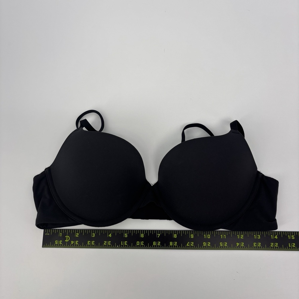Skims Fits Everybody T Shirt Demi Bra Black Womens Size 38B Slight Push Up - Picture 4 of 5